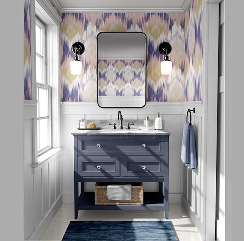 Papel pintado autoadhesivo azul de vinilo para revestimiento de pared 3