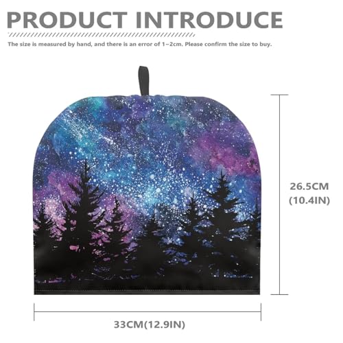 Image of Hudotybom Galaxy Tea Cozy for Teapot Insulated Large Teapot Cover to Keep Warm Tea Kettle Cover Machine Washable Coffee Pot Cloth Covers Kitchen Home Decorations