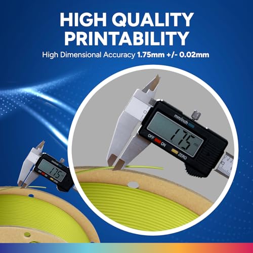 Image of OVERTURE PLA Plus (PLA+) Filament 1.75mm, Stronger & More Durable, Professional Toughness 3D Printer Filament 1kg (2.2lbs), High Precision + /- 0.02mm, Tangle-Free (Olive Green)