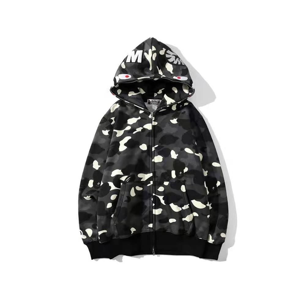 chroes Men's Cotton Zipper Hoodie(641_9W5KR7V7_BLACK4_M_Black4_M)-picture-47