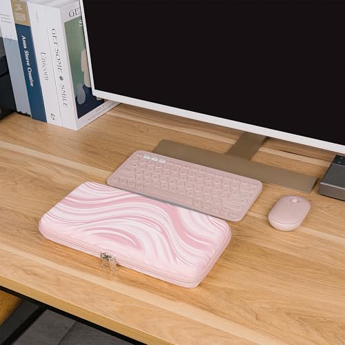 Funda Protectora Dura para Teclado Logitech K380 Rosa miniatura 5