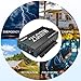 MKLIHFD 2500W Pure Sine Wave Inverter 12V DC to 110V AC Converter for Home, RV, Truck, Off-Grid Solar Power Inverter with Built-in 5V/2.1A USB, AC Hardwire Port, Remote Controller