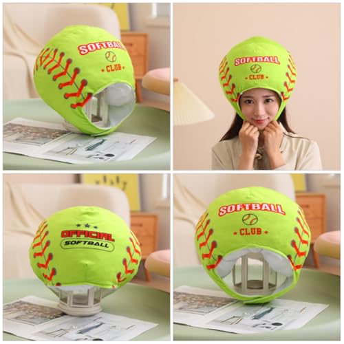 Gorra de peluche verde DOITOOL con algodon PP comoda para disfraces 3