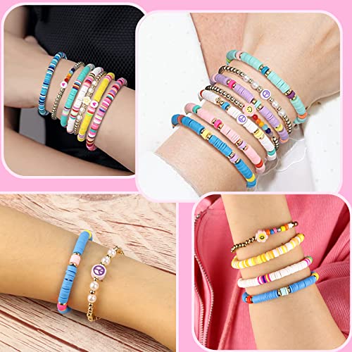 Preppy Friendship Bracelets for Girls Jewelry: Stackable Surfer Bracelets for Women Teen Girls Stuff4