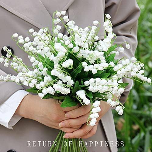 Amazon すずらん スズラン 鈴蘭 造花 6本 花束 インテリア 装飾 君影草 谷間の姫百合 38cm ホワイト 造花 オンライン通販 Amazon すずらん スズラン 鈴蘭 造花 6本 花束 インテリア 装飾 君影草 谷間の姫百合 38cm ホワイト 造花 オンライン通販