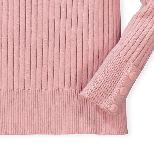 Image of Hope & Henry Girls' Long Sleeve Rib Knit Sweater Top