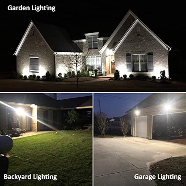 30W LED Flood Light with Knuckle, Outdoor Security Fixture Light with Dusk-to-Dawn Photocell 5000K 4,050lm(200W Equivalent) Waterproof with Base AC100-277V for Wall Mount Entrance Garden Yard