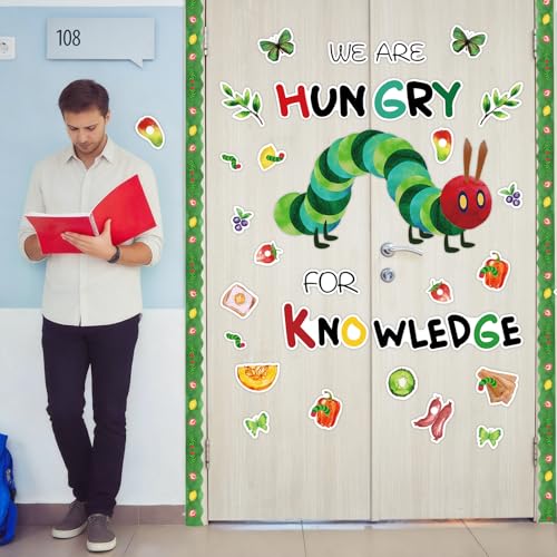 VABAMNA Hungry Caterpillar Classroom Decor, 81Pcs Very Hungry Caterpillar Bullettin Board Decoration Set for Teacher Back to School Supplies DIY Projects Door Wall Decor - Image 6