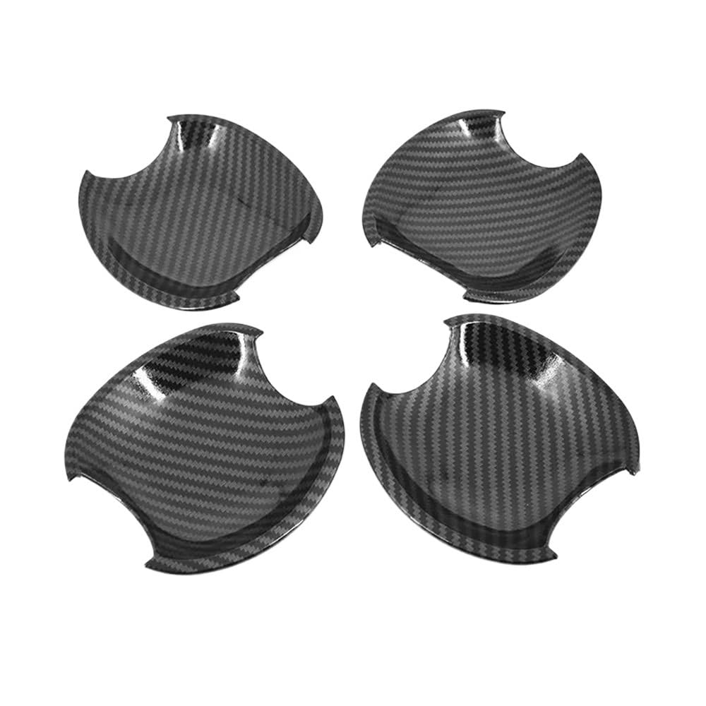 Mlhoghigd Carbon Bowl Door Handle Car Door Handle Cover Bowl Trim For Hilux For Vigo 2005-2014 Styling Accessories