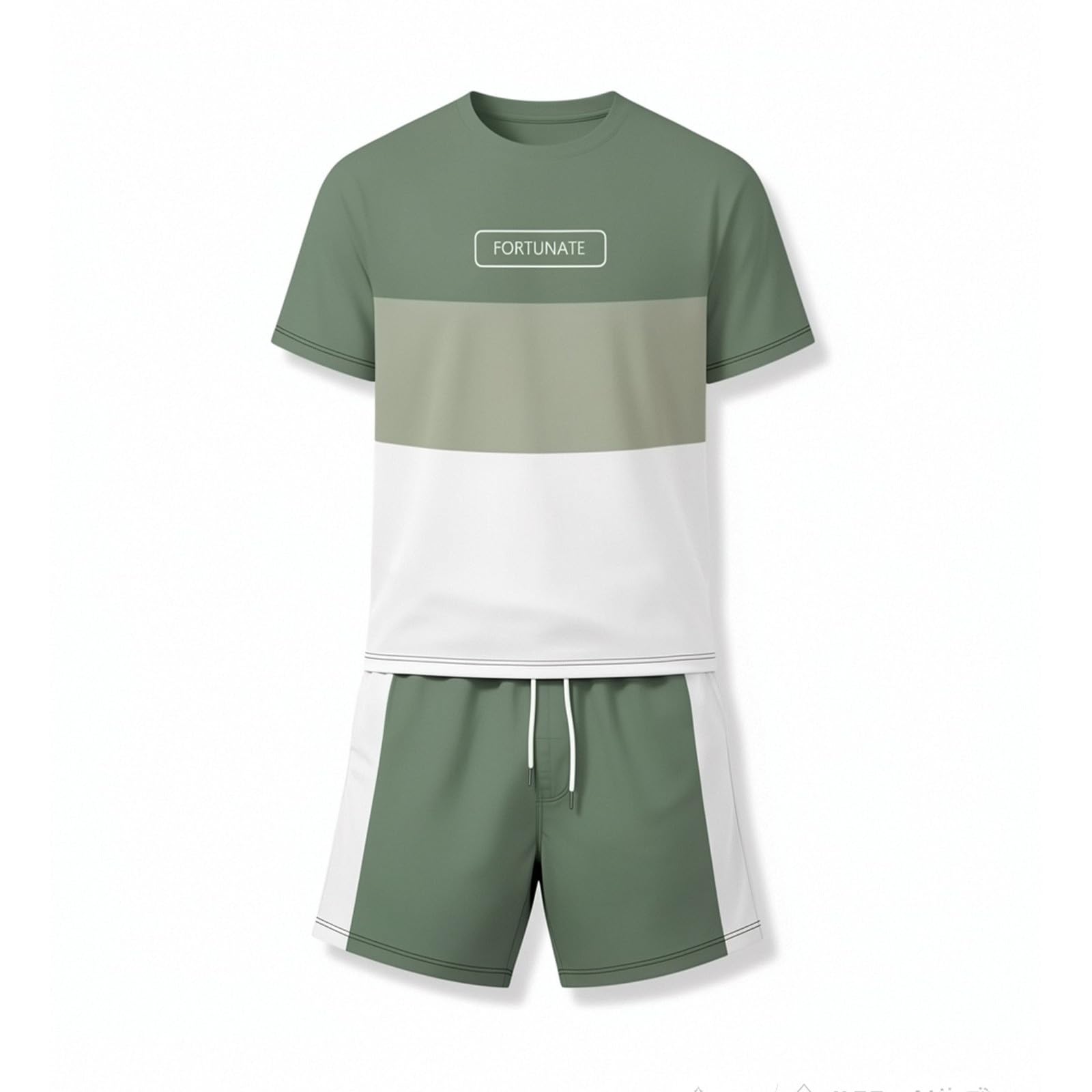 Chándal de verano informal traje cómodo para paseos y deporte diario 8