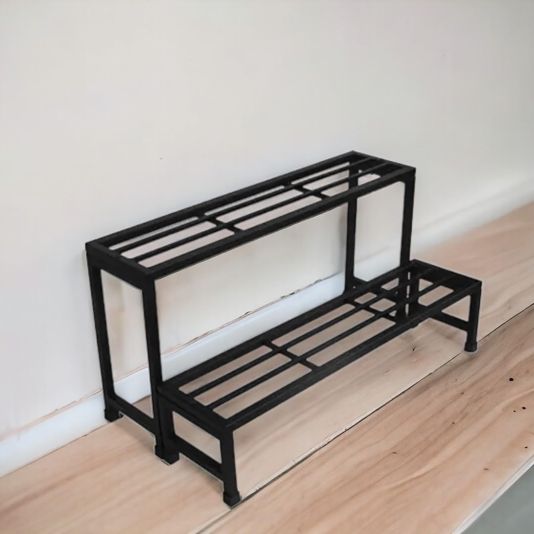 Stomata 2 tier planter stand for balcony | pot stand for indoor/outdoor home | gamla stand (B0CP7X278R) Amazon Price History, Amazon Price Tracker