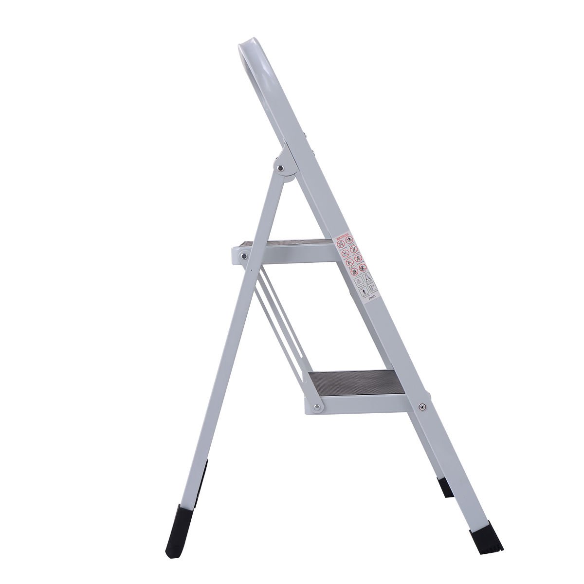 Giantex 2 Step Ladder Folding Steel Work Platform Stool 330Lbs Load