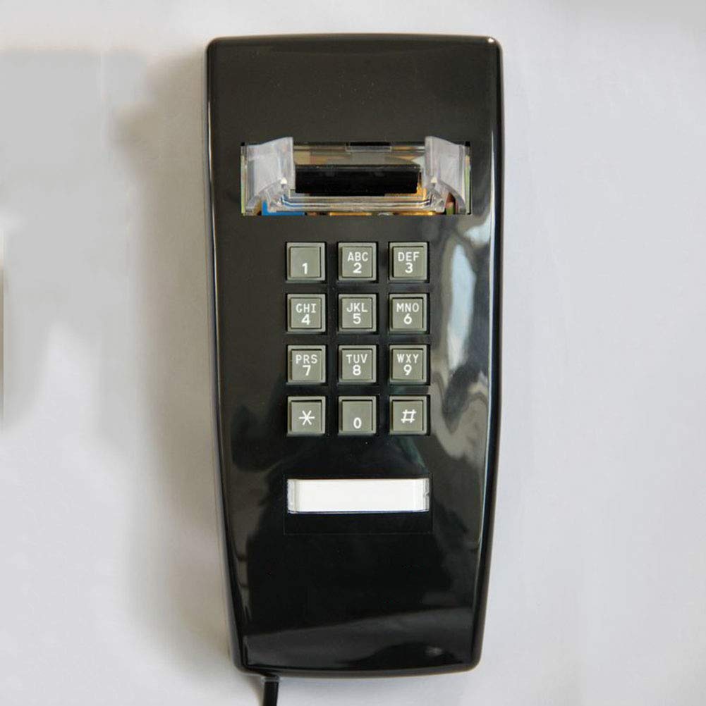 Telefono retrò Montato a Parete, Telefono con Finiture retrò, suoneria per chiamate con Tono sonoro, Stile nostalgico Anni '70/'80 per L'Ufficio di casa e Hotel