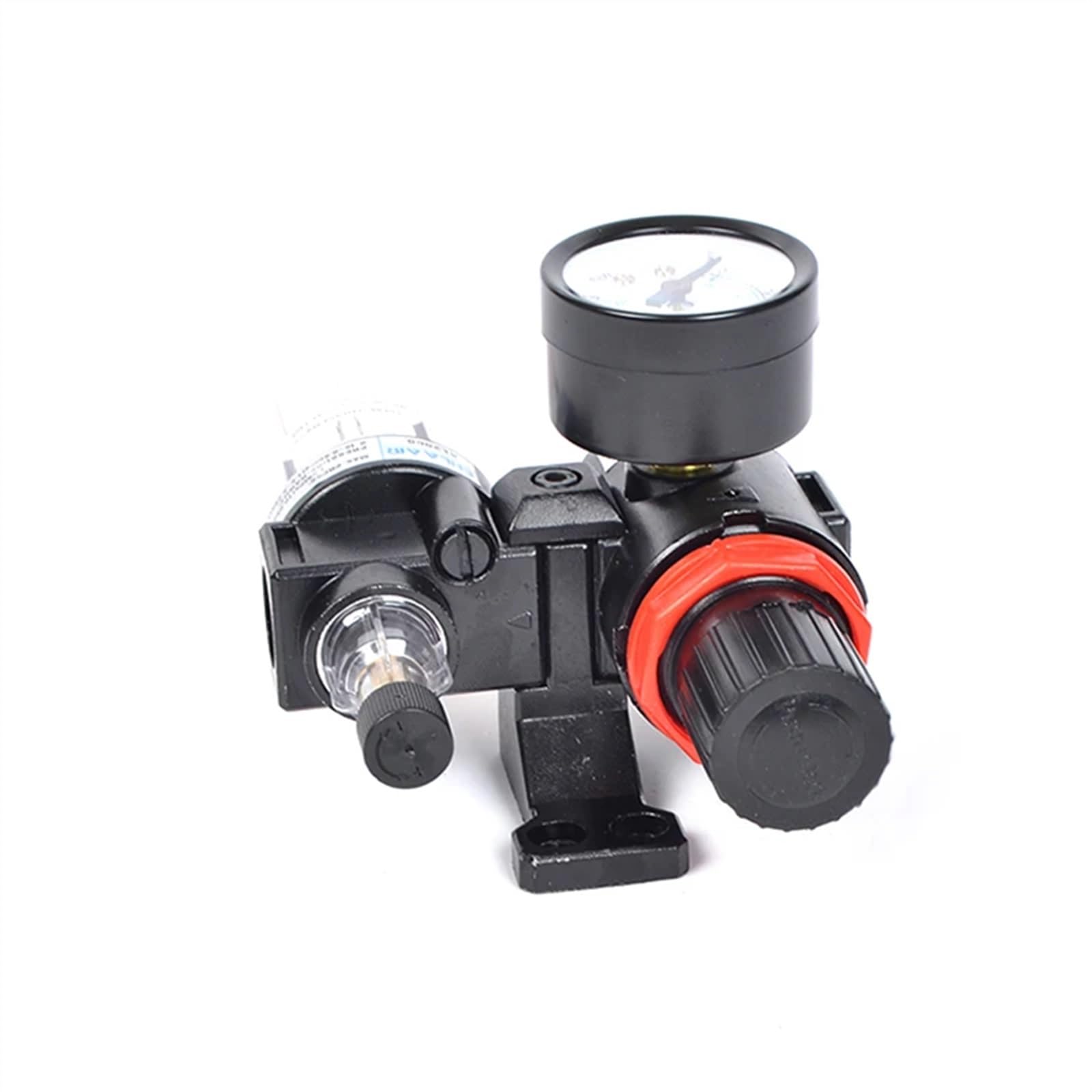 Régulateur de filtre à air, Lot de 2 filtres séparateurs d'eau et d'huile for compresseur d'air AFC2000 AFR2000 AL2000 avec raccords en polycarbonate G1/4 pouce(AFC2000)