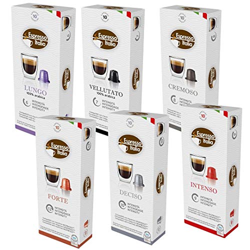 100 Nespresso Compatible Coffee Capsules Espresso Italia Best