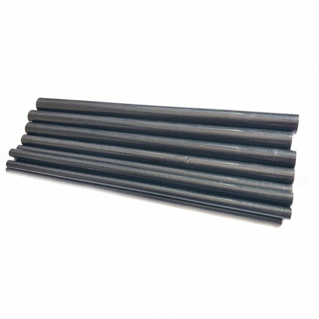 Rura z włókna węglowego 500mm Twill Matte 3K – Błyszczący, pusty pręt z włókna węglowego 1szt(500mmx25x22mm)