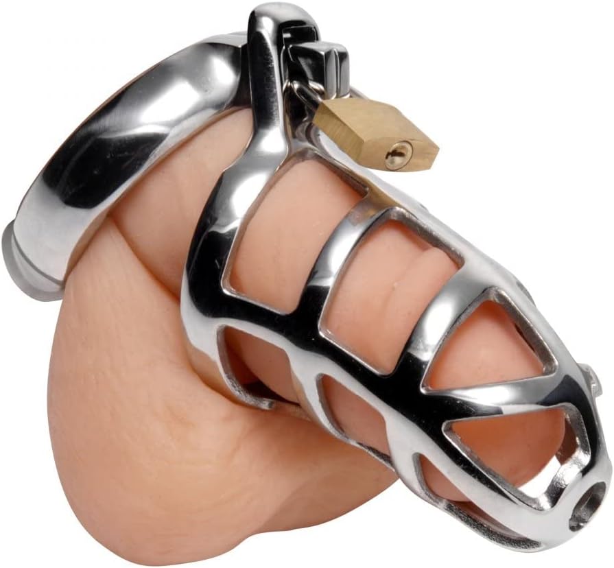 Detained Stainless Steel Chastity Cage