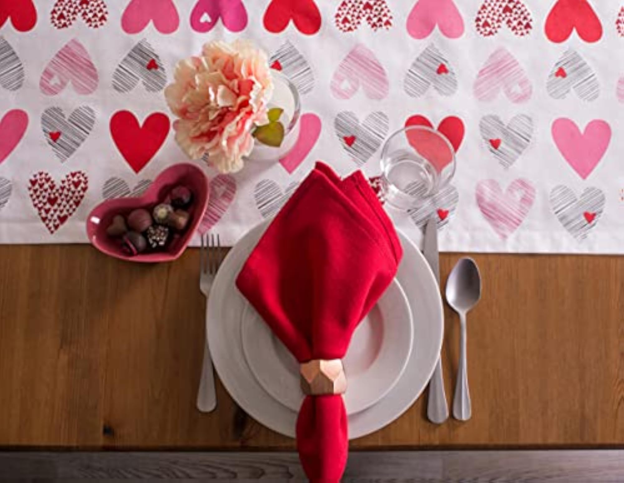 Valentines Table Cloth, Aesthetic Dining Table Runner