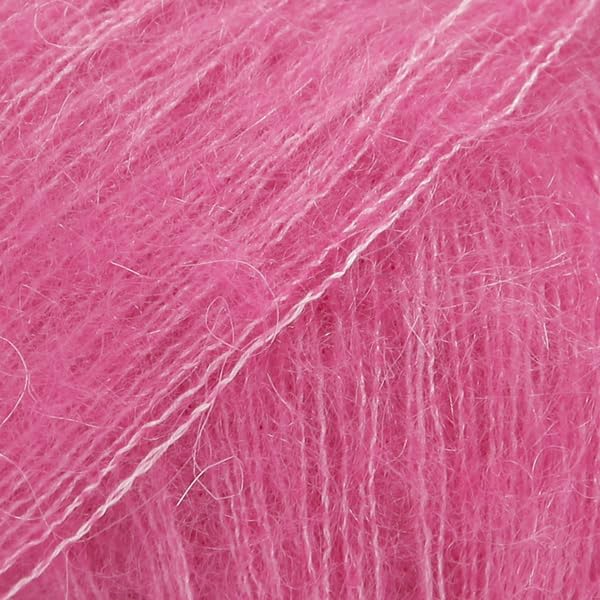 Mohair and Silk Yarn Drops Kid-Silk, 0 or Lace, 2 Ply, 0.9 oz 230 Yards per Ball (13 Pink) โ image 1