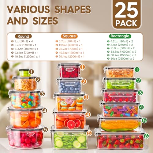 50-Pcs-Large-Food-Storage-Containers-with-Lids-Airtight-Total-6288OZ-Stackable-Kitchen-Organization-Set-BPA-Free-Plastic-Meal-Prep-Container-with-Labels-Marker-Pen 50 Pcs Large Food Storage Containers with Lids Airtight Total 6288OZ Stackable Kitchen Organization Set BPA Free Plastic Meal Prep Container with Labels Marker Pen