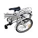 Ridgeyard - Bicicleta de 20” y 6 velocidades color plata plegable regulable...