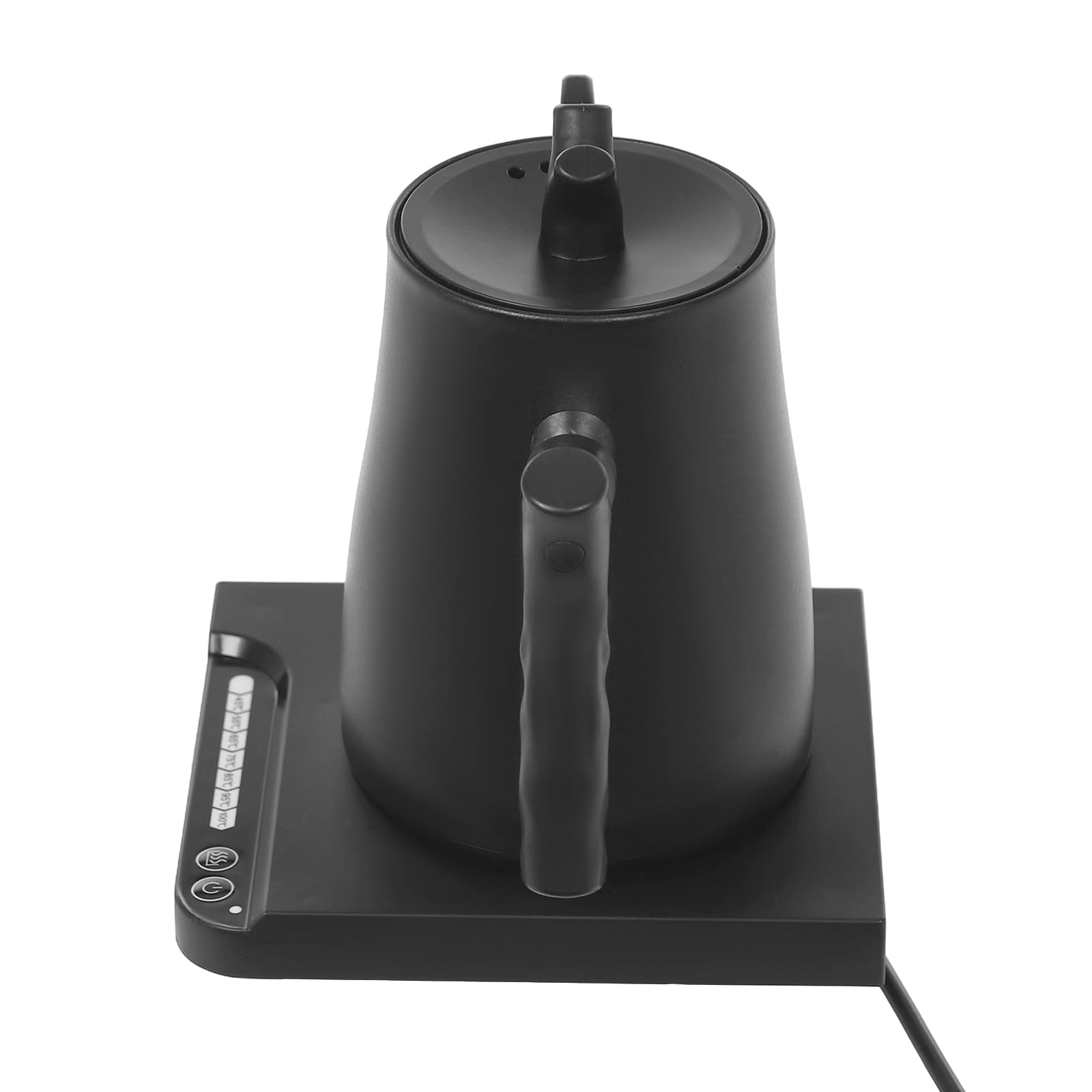 1L czajnik elektryczny ze stali nierdzewnej 1000W czajnik z regulacją temperatury 45-100℃ Czajnik elektryczny 23x23x20cm z funkcją utrzymywania temperatury przez 3 minuty (Czarny)