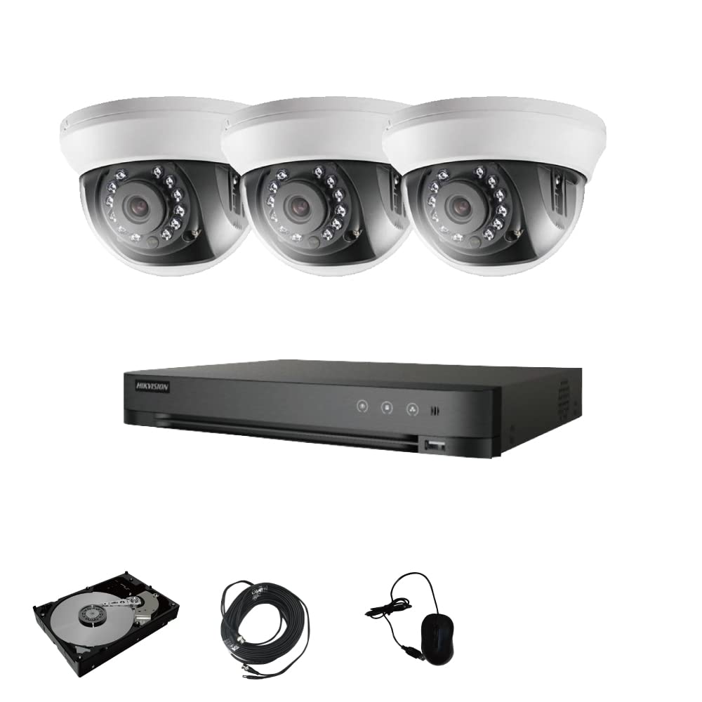 HIKVISION 防犯カメラ3台録画機キット 未使用 HDD2TB付属 HIKVISION 防犯カメラ3台録画機キット HDD2TB付属 未使用