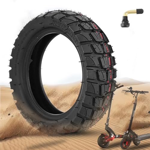 GLDYTIMES 10x3 255x80 80/65-6 Off-road Vacuum Tire Rubber Outer Tire Replacement for Varla Eagle One/Nanrobot D4 D6 Apollo Pro/Kugoo M4 Pro Electric Scooter, Thickened Anti-explosion Tyre