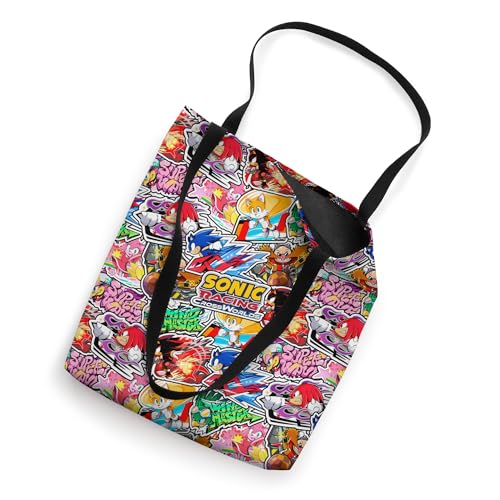 Bolso tipo tote con calcomanías de Sonic Racing CrossWorlds miniatura 2