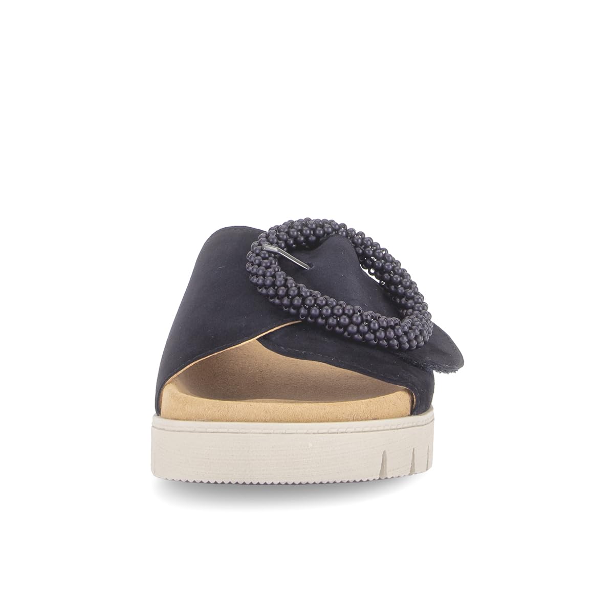 Gabor Pantolette Blue Nubukleder Schlappen Slipper Sandale Hausschuh Freizeit