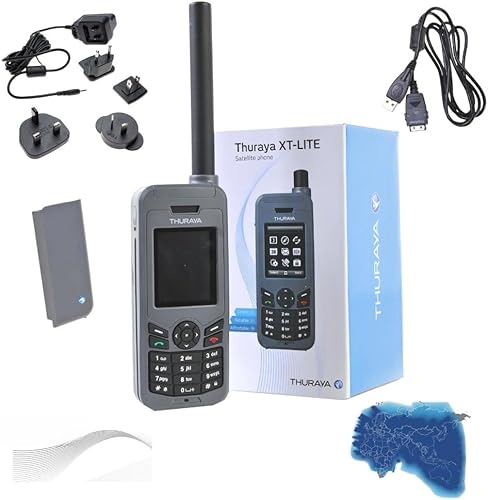 Miniatura 9 de OSAT Thuraya XT-LITE Teléfono satelital + SIM prepago NOVA de 10 unidades Validez de 30 días Cobertura de voz y SMS para comunicaciones remotas