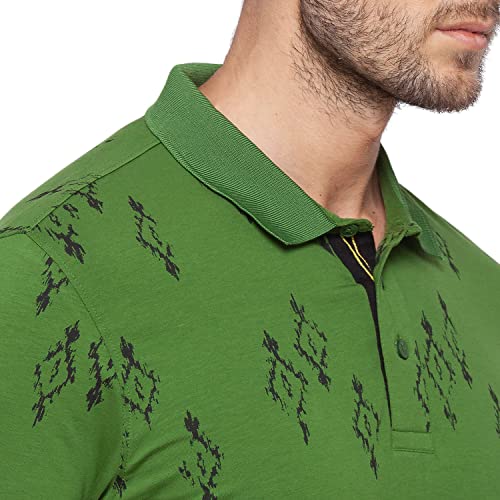 Image of Spykar Men's Printed Slim Fit T-Shirt