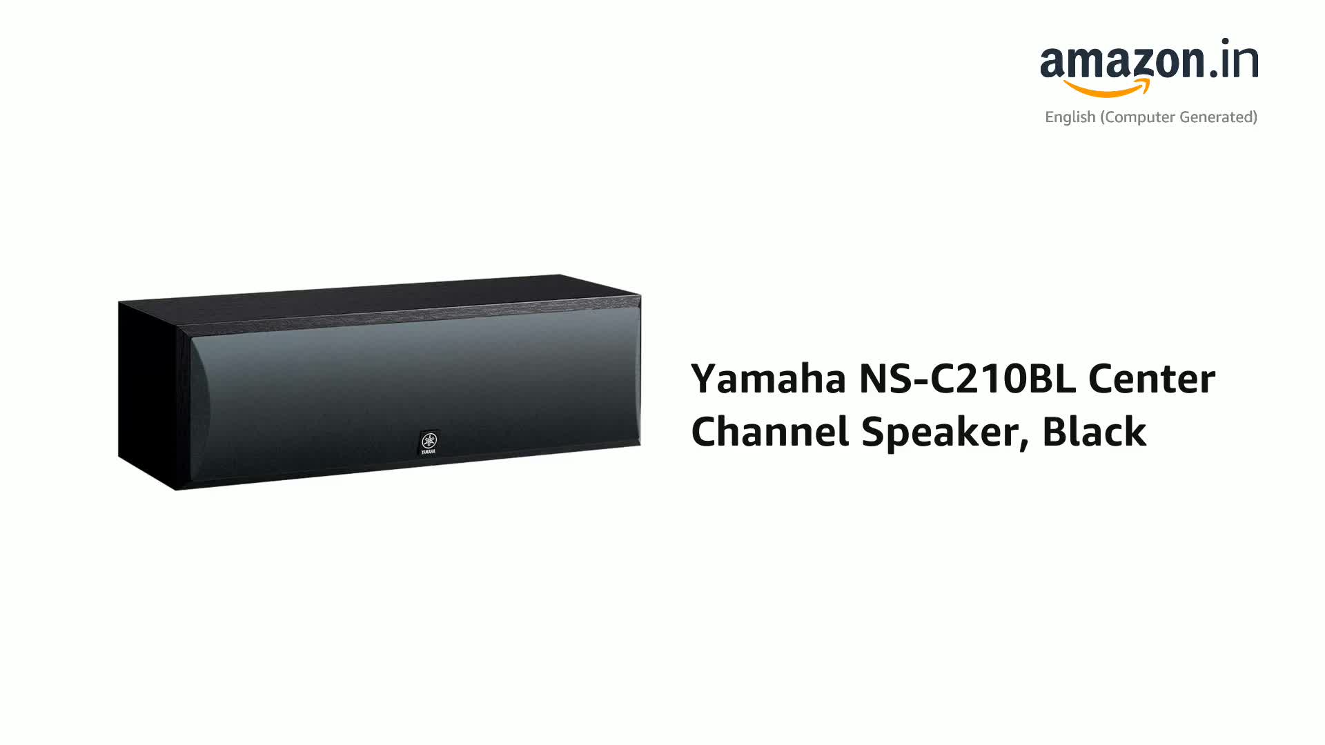 Yamaha NS-C210BL Center Channel Speaker, Black Price: Buy Yamaha