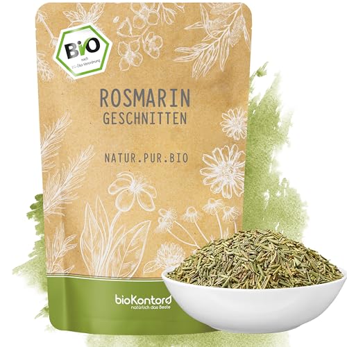 bioKontor – Bio Rosmarin 250g – geschnitten getrocknet – Rosmarinus officinalis Kräutertee...