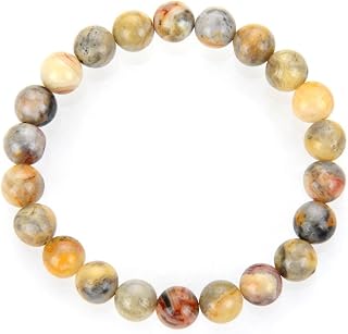 Adabele 1pc Natural Stretch Gemstone Bracelet 8mm (0.31") Bead 7 Inch to 8.5 inch Healing Crystal Energy Quartz Chakra Jewelry Women Unisex Birthday Gift