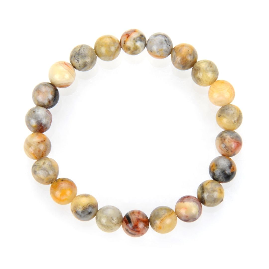 Adabele 1pc Natural Stretch Gemstone Bracelet 8mm (0.31") Bead 7 Inch to 8.5 inch Healing Crystal Energy Quartz Chakra Jewelry Women Unisex Birthday Gift - Image 2