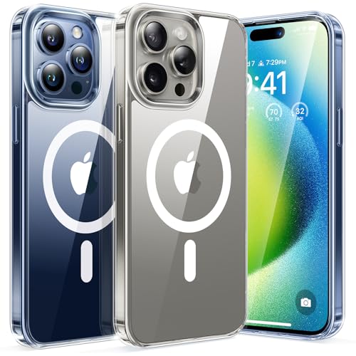 TORRAS Non-Yellowing for iPhone 15 Pro Max Case with MagSafe, 12FT Shockproof, Resists Yellowing for 180 Days