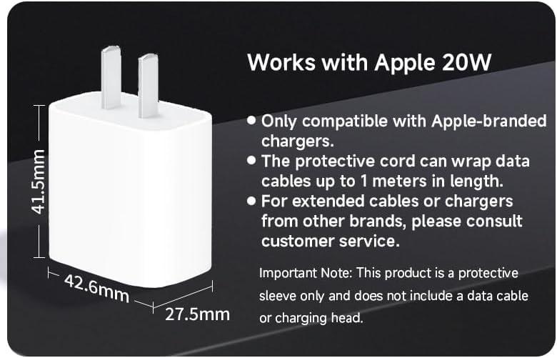 2-in-1 Power Adapter Silicone Charger Protective Case, Compatible with 18W and 20W Chargers, Fits iPhone 11, 12, 13, 14 Pro Max - 1.65 x 1.1 inches (excluding Charger) (Black)