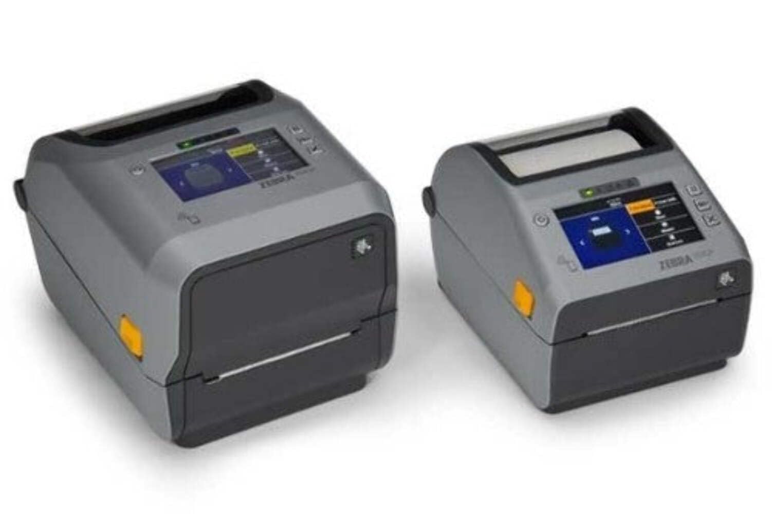 Zebra ZD621t Drucker mit Abreißkante - 300 DPI - Thermodirekt, Thermotransfer - 108 mm max. Druckbreite, BTLE, LAN, seriell (RS-232), USB, USB-Host Schnittstellen (ZD6A043-30EF00EZ), grau/schwarz
