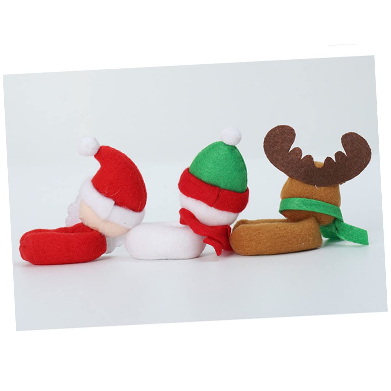 ABOOFAN 18 STK Schmuckstücke Aus Weinglas Weihnachtsweinmarker Weihnachtskugeln Weihnachtliche Weinbevorzugungen Weinglasringe Rotweinglasmarker Glaskennung Weihnachtsutensilien Charme