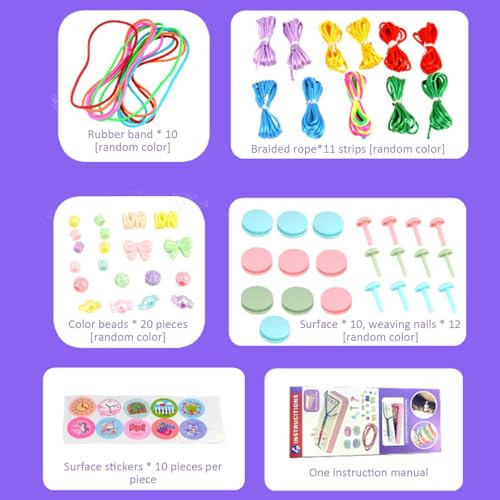 Kit de trança de corda de pulseiras, kit de trança de pulseira de amizade,Kit de fabricante de corda