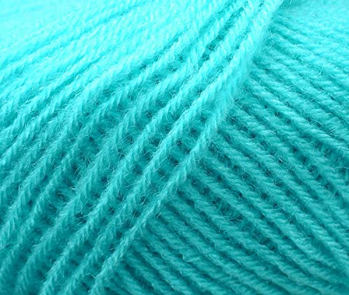 Image of 100% Acrylic Wool Sea Green 16 Pc Baby Wool 4 ply Wool Ball Hand Knitting Wool /Art Craft Soft Fingering Crochet Hook Yarn-EDArt-HF