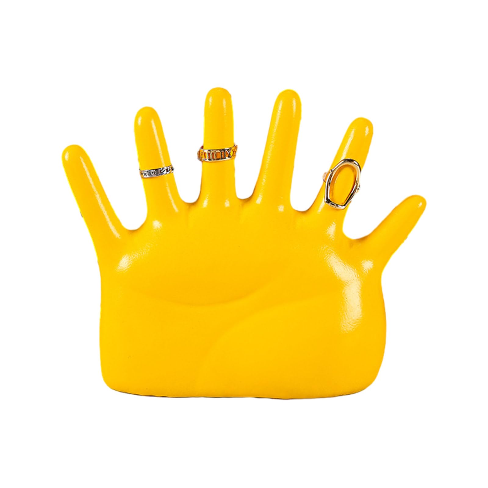 Yrohgkpn Yellow Resin Jewelry Stand Jewelry Holder Rings Display Holder Display Stands For Bracelets And Rings Hand