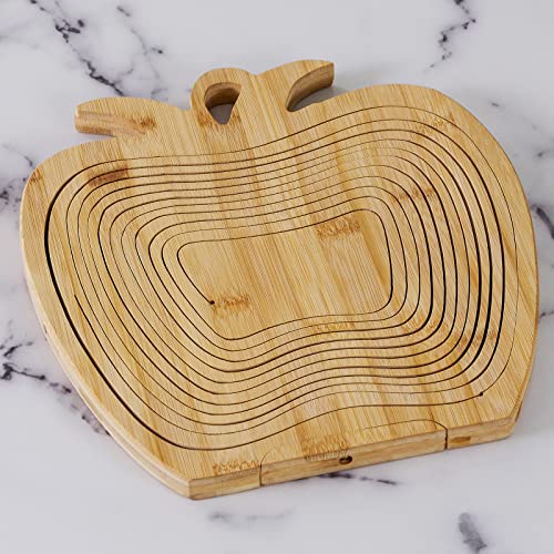 Zjx0769 Pineapple Fruit Foldable Basket In Healthy & Reusable Wooden Tray Gourmet Fruit Box Best Gift For Holiday Kitchen Party #TOP1