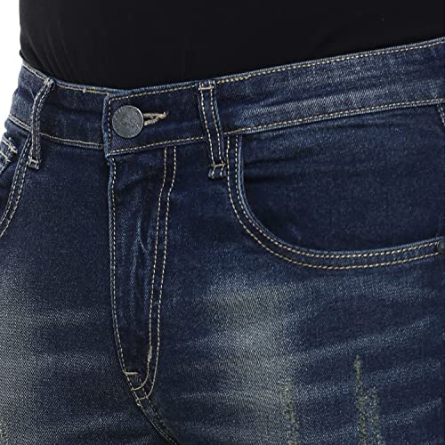 Image of CAHOOT Men's Denim Jeans for Regular Wear | Denim Fabric | Slim Fit | Jeans Crafted with Comfort Fit and High-Performance for Everyday Casual Wear