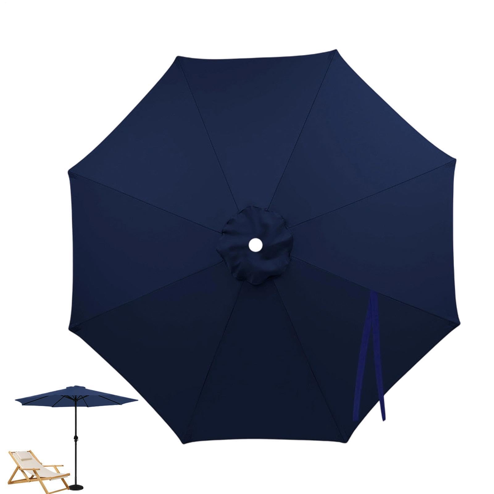 Toile de rechange pour parasol d'extérieur Toile Imperméable 8 Baleines