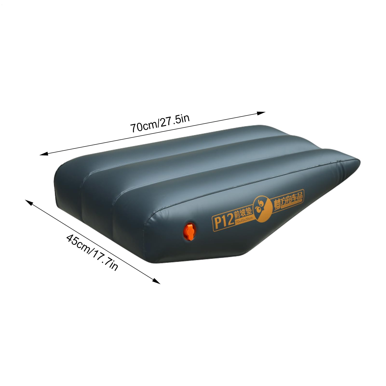 Cuscinetto gonfiabile per pendenza anteriore per auto: materasso ad aria in PVC a prova di perdite per sedile posteriore per auto | Gamba gonfiabile spessa per dormire, viaggiare, campeggio,