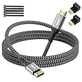 4K DisplayPort to HDMI Cable - 4FT, High Speed Active, Supports 4K@60Hz, 2K@120Hz, 1080P for HDTV, Monitor, Projector