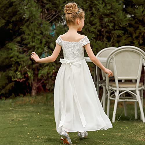 Flower Girl Dress A-Line Chiffon Dress for Girls Birthday Wedding Party Communion Dresses2