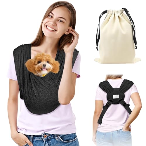 Healife Sac de transport pour chien de 5 kg, sac à dos pour chien jusqu'à 15 kg, sac à dos pour chien jusqu'à 10 kg, sac de transport pour chien jusqu'à 10 kg - Sangle réglable